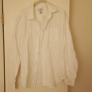 White Armani Exchange dress shirt